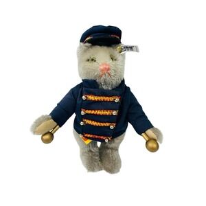 Steiff 0122/19 Golden Age of the Circus CAT BANDSMAN with Drum LTD Ed. #1572 VTG